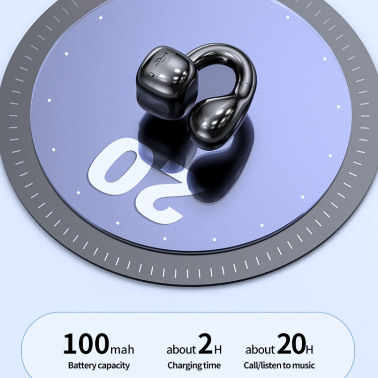 M10 IPX5 Waterproof Ear Clip Bluetooth Earphones, Style:, M10 Single Pink, M10 Single Skin Color, M10 Single Green, M10 Single Black, M10 Single White, M10 Doble White, M10 Doble Pink, M10 Doble Green, M10 Doble Skin Color, M10 Doble Black