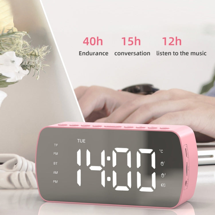 Outdoor Portable Card Bluetooth Speaker Small Clock Radio, G10 Black 1400mAh, G10 White 1400mAh, Q5 Black 1400mAh, Q5 White 1400mAh, Q5 Pink 1400mAh, Q5 Red 1400mAh, Q5 Pink 2800mAh