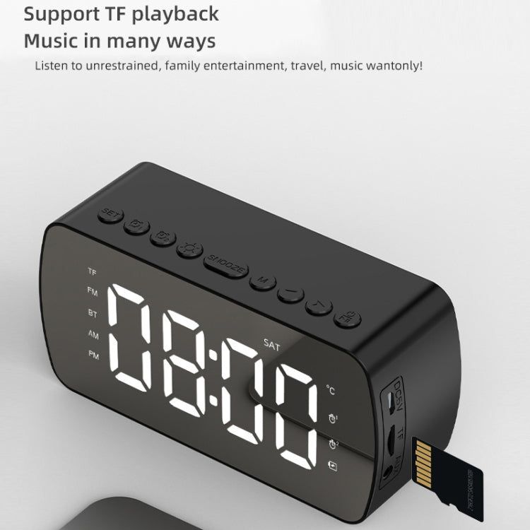 Outdoor Portable Card Bluetooth Speaker Small Clock Radio, G10 Black 1400mAh, G10 White 1400mAh, Q5 Black 1400mAh, Q5 White 1400mAh, Q5 Pink 1400mAh, Q5 Red 1400mAh, Q5 Pink 2800mAh