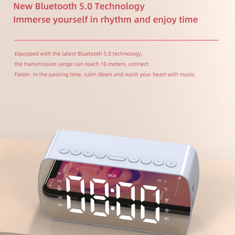 Outdoor Portable Card Bluetooth Speaker Small Clock Radio, G10 Black 1400mAh, G10 White 1400mAh, Q5 Black 1400mAh, Q5 White 1400mAh, Q5 Pink 1400mAh, Q5 Red 1400mAh, Q5 Pink 2800mAh