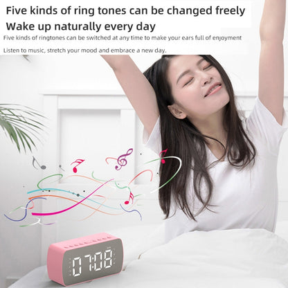 Outdoor Portable Card Bluetooth Speaker Small Clock Radio, G10 Black 1400mAh, G10 White 1400mAh, Q5 Black 1400mAh, Q5 White 1400mAh, Q5 Pink 1400mAh, Q5 Red 1400mAh, Q5 Pink 2800mAh