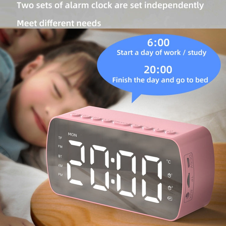 Outdoor Portable Card Bluetooth Speaker Small Clock Radio, G10 Black 1400mAh, G10 White 1400mAh, Q5 Black 1400mAh, Q5 White 1400mAh, Q5 Pink 1400mAh, Q5 Red 1400mAh, Q5 Pink 2800mAh