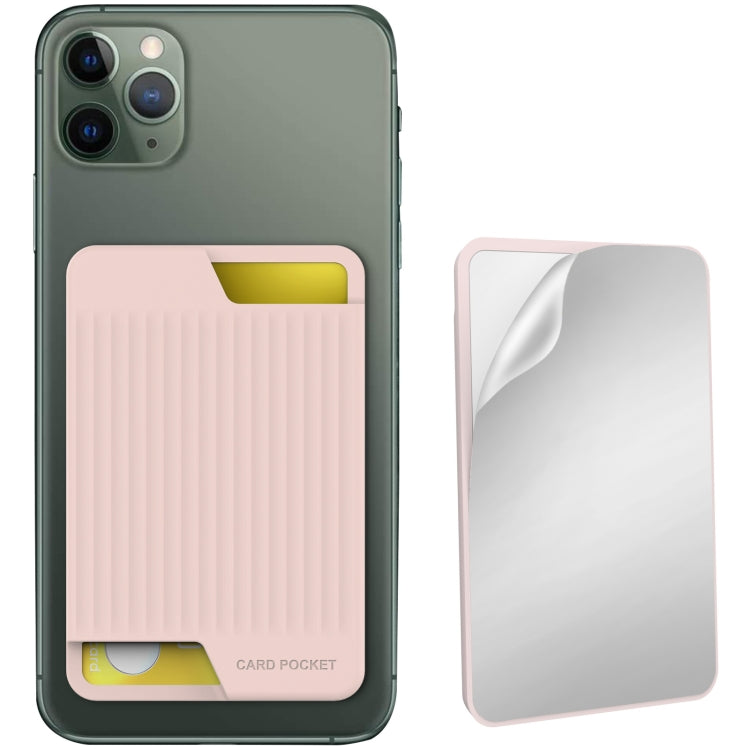 AhaStyle PT169 Mobile Phone Silicone Back Card Case Bus Card Bank Card Convenient Organizer, PT169 (Black), PT169 (Green), PT169 (Purple), PT169 (Pink)