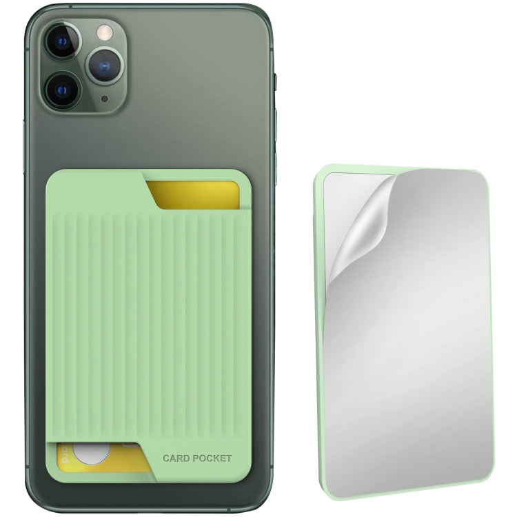 AhaStyle PT169 Mobile Phone Silicone Back Card Case Bus Card Bank Card Convenient Organizer, PT169 (Black), PT169 (Green), PT169 (Purple), PT169 (Pink)