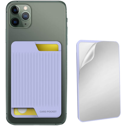 AhaStyle PT169 Mobile Phone Silicone Back Card Case Bus Card Bank Card Convenient Organizer, PT169 (Black), PT169 (Green), PT169 (Purple), PT169 (Pink)