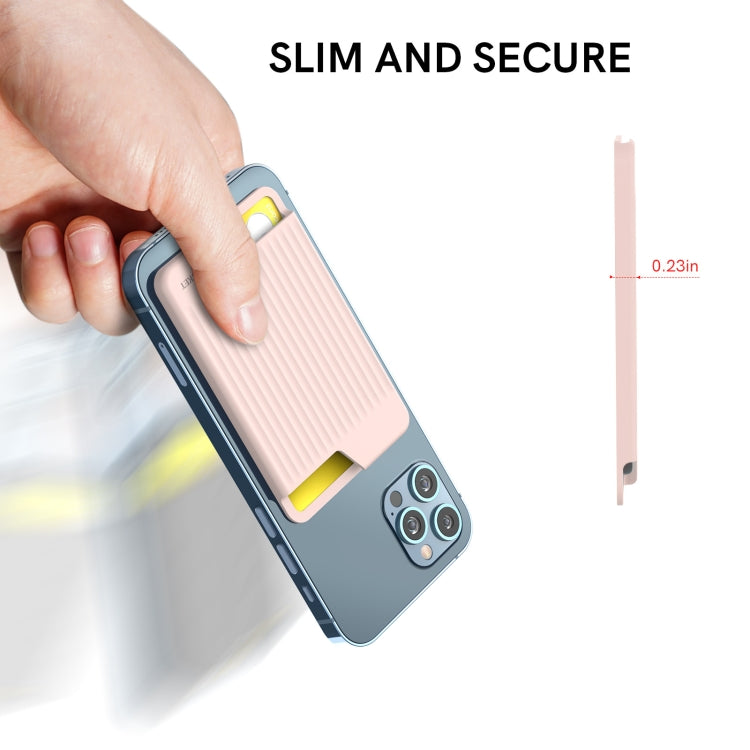 AhaStyle PT169 Mobile Phone Silicone Back Card Case Bus Card Bank Card Convenient Organizer, PT169 (Black), PT169 (Green), PT169 (Purple), PT169 (Pink)