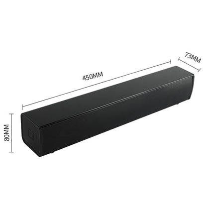 BT809S Desktop Long Gaming Bluetooth Speaker Computer USB Plug-in Intelligent Ambient Light Audio