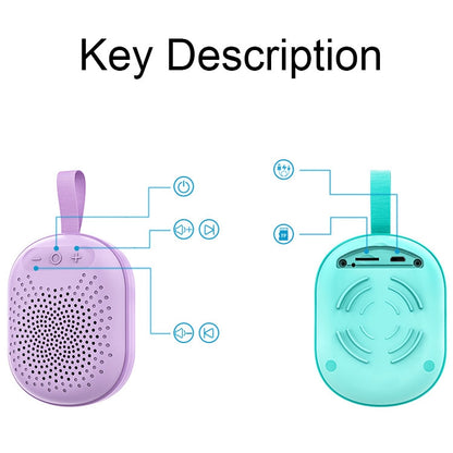 AFK BT-513 TWS Mini Portable RGB Light Bluetooth Speaker 3D Sound Effect Waterproof Bluetooth Audio, BT-513 (Pink), BT-513 (Green), BT-513 (Blue), BT-513 (Light Blue)