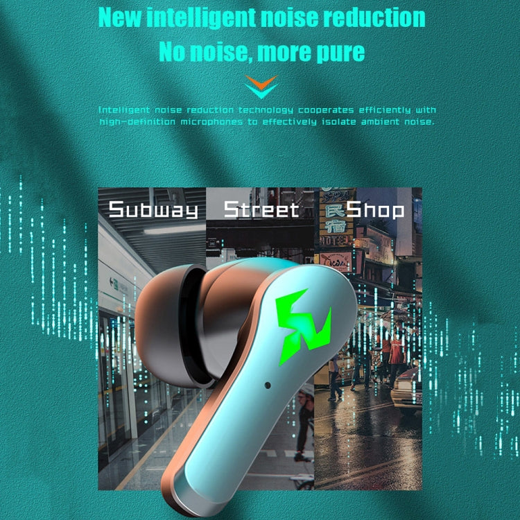 N35 TWS Colorful Light In-Ear Low Latency Wireless Bluetooth Game Earphones, Digital Display, Non-digital Display