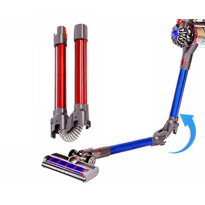 For Dyson V7 V8 V10 V11 Vacuum Cleaner Foldable Extension Rod Accessories, Foldable Pipe (Red)