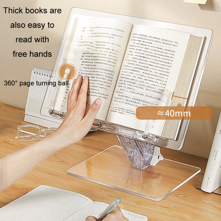 Student Desktop Reading Rack Transparent Acrylic Tablet Stand, A Model Liftable, B Model