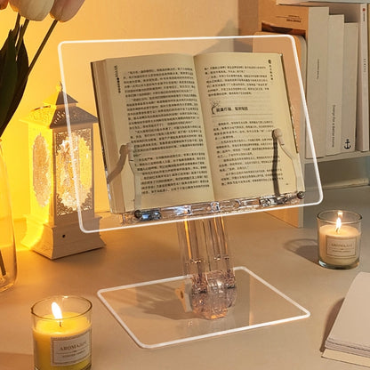 Student Desktop Reading Rack Transparent Acrylic Tablet Stand, B Model