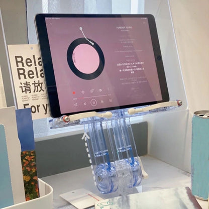 Student Desktop Reading Rack Transparent Acrylic Tablet Stand, B Model