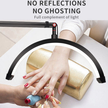 LED Half Moon Beauty Lamp Manicure Eyebrow Tattoos Eyelash Fill Light, UK Plug
