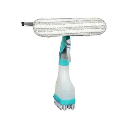 4 In 1 Double-sided Glass Wiper Window Squeegee Portable Spray Mirror Car Glass Cleaner, YJ520