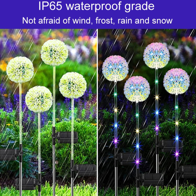 Dandelion Lawn Ground Plug Light Decoration Outdoor Solar LED Garden Lights, Single Head