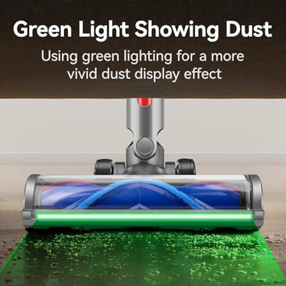 Full Range Dust Display Direct Drive Brush Head Vacuum Cleaner Accessories, For Dyson V7 V8 V10 V11 V12 V15, For Dyson V6, For Dyson V12 Slim / V10 Slim
