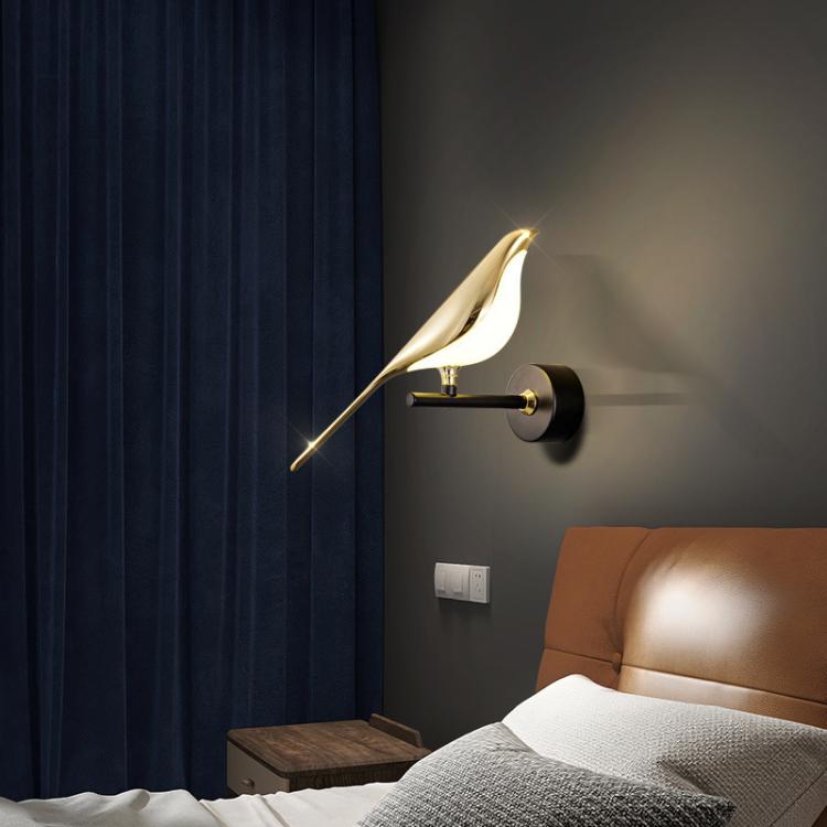 110V-220V Magpie Wall Lamp Minimalist LED Light For Living Room TV Background Wall, 1 Head+Control, 2 Heads+Control, 1 Head, 2 Heads