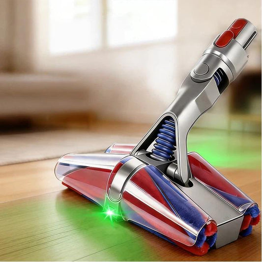 4-Conical Fluffy Roller Head For Dyson V7 V8 V10 V11 V15 with Dual-Side Green Laser Dust Illumination, 4-Conical For Dyson V7/V8/V10/V11/V15