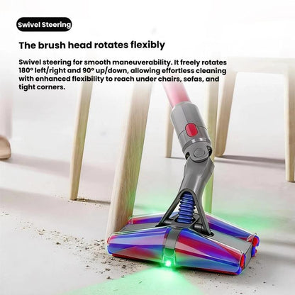 4-Conical Fluffy Roller Head For Dyson V7 V8 V10 V11 V15 with Dual-Side Green Laser Dust Illumination, 4-Conical For Dyson V7/V8/V10/V11/V15