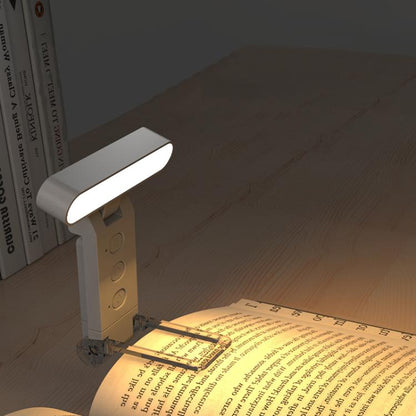 USB Rechargeable Clip Reading Lamp With LED Folding Bookmark