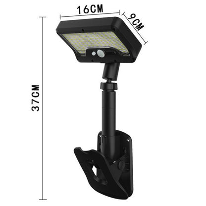Solar Intelligent Motion Sensor Clip-On Light Outdoor Courtyard & Lawn Lamp, White Light, Warm Light, Three-Color Light Black, Three-Color Light White