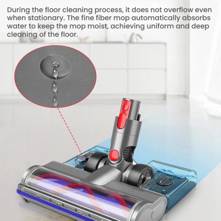 For Dyson V7/V8/V10/V11/V15/G5 Direct-Drive Floor Brush Water Tank with Mop Cloth, Water Tank