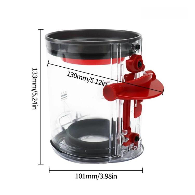 For Dyson V12 Detect Slim / V10 Digital Slim Dust Collection Bin Replacement Clear Bin Assembly, For Dyson V12 Detect Slim / V10 Digital Slim