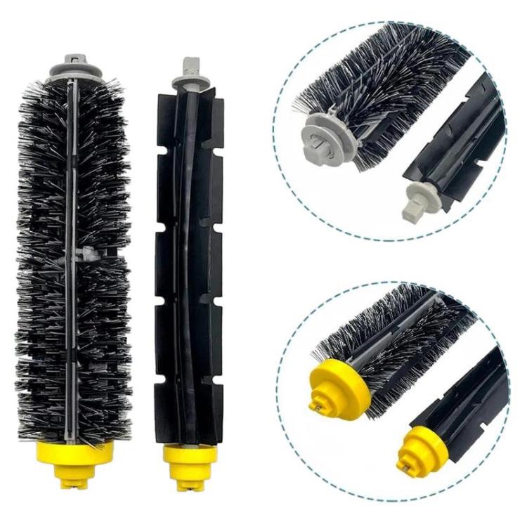 For IRobot Roomba 650 / 600 Series Sweeper Accessories Brush Filter & Triangle Side Brush, 15 in 1