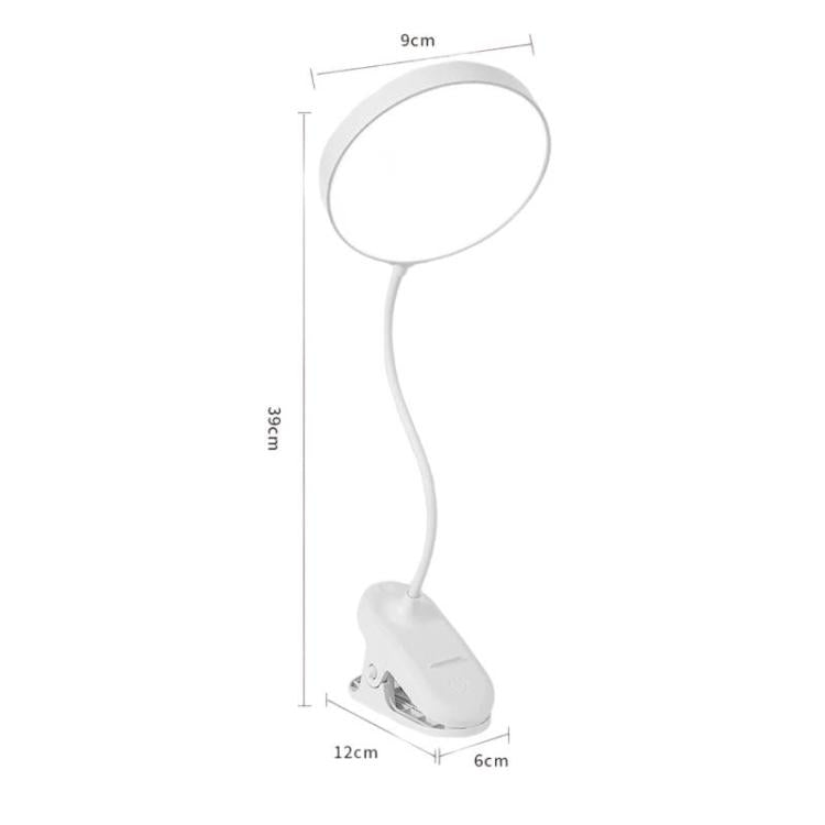 Xiajule Portable Clip On Desk Lamp Night Light, Eye Protection High CRI Reading Lamp, Plug-in, Rechargeable, Rechargeable 3 Color Temperatures Stepless Dimming