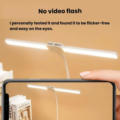 Xiajule Dual-Head Eye-Caring Clip On Lamp, Portable LED Rechargeable Student Reading Lamp, 800mAh, 1200mAh
