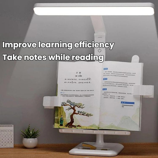 Xiajule Multifunctional Bookshelf Eye-Caring Desk Lamp, Adjustable Brightness LED Bedroom Reading Light