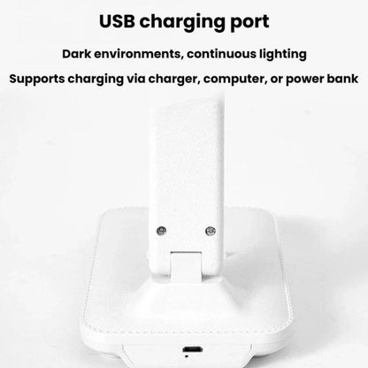 Xiajule Three-Color Temperature LED Folding Eye-Caring Desk Lamp, USB Stepless Dimmable Reading Light For Bedroom Dormitory, Plug-in, Rechargeable 500mAh, Rechargeable 800mAh, Rechargeable 1200mAh