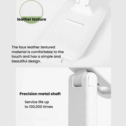 Xiajule Three-Color Temperature LED Folding Eye-Caring Desk Lamp, USB Stepless Dimmable Reading Light For Bedroom Dormitory, Plug-in, Rechargeable 500mAh, Rechargeable 800mAh, Rechargeable 1200mAh
