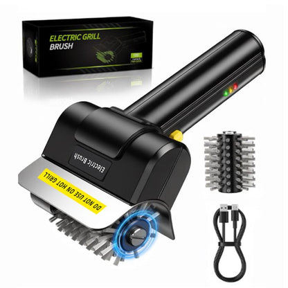 Electric Stainless Steel Roller Grill Cleaner Brush, Single Brush Head