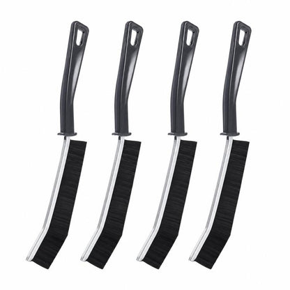 4pcs /Pack Hard Bristle Crevice Cleaning Brush Ultra-Thin Flat Gap Cleaning Brush for Tile Joints, Window Tracks, Sliding Door Rails & Washing Machines,