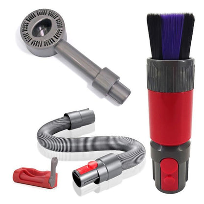 Scratch-Free Dusting Brush Accessories Kit For Dyson V7 V8 V10 V11 V15 Vacuum Attachment Set, 3-in 1 Red, 3-in-1 Gray, 4-in-1 Red, 4-in-1 Gray
