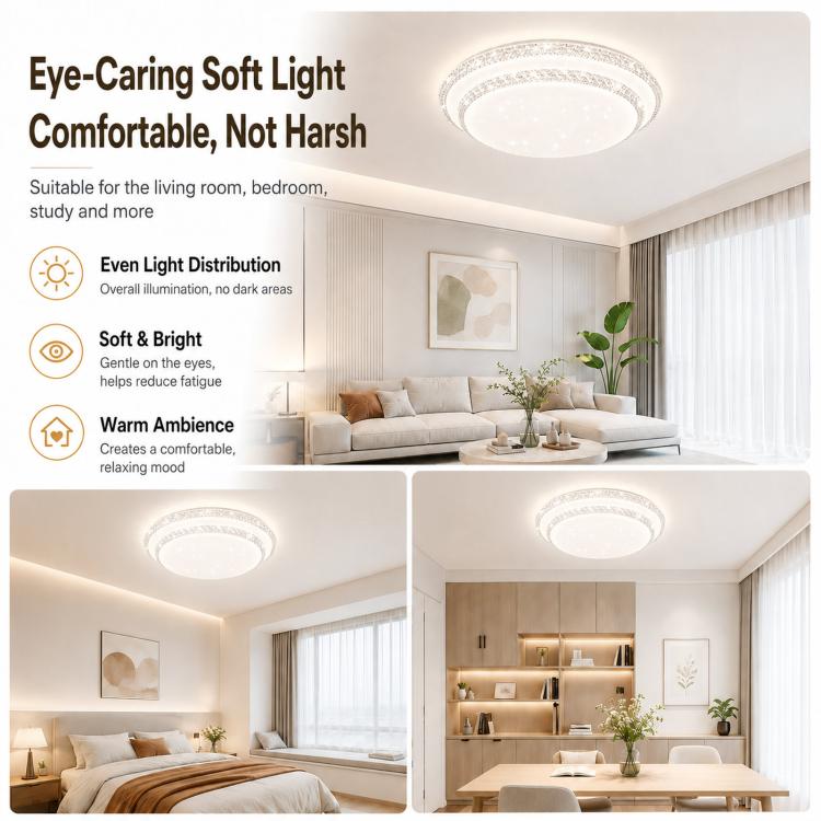Living Room Main Light Home Eye-protecting Bedroom Chandelier