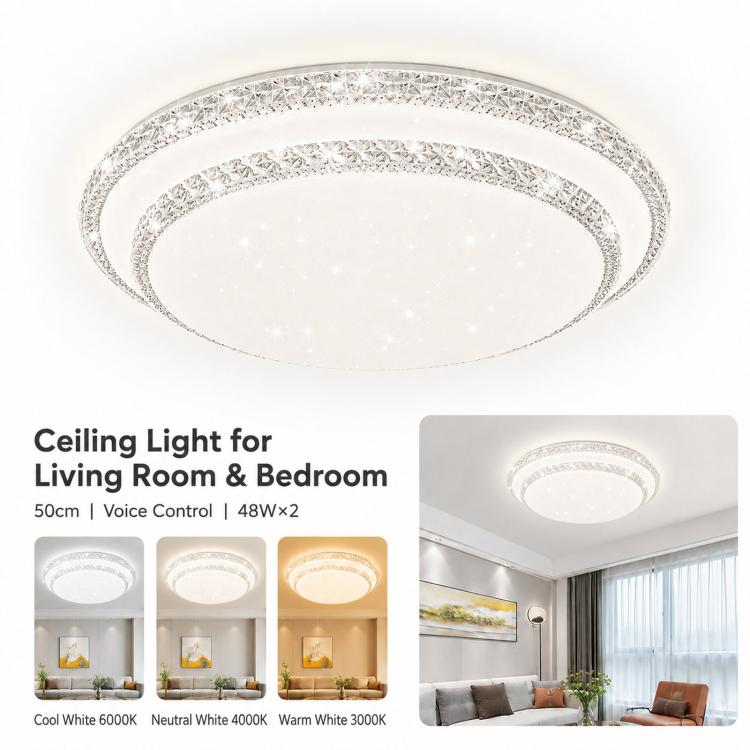 Living Room Main Light Home Eye-protecting Bedroom Chandelier