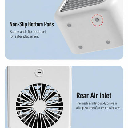 Mini Household Air Cooler, Desktop Cooling Fan With Mist Spray & Humidification Function, L7