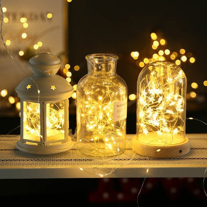 22m 200 LEDs Solar Powered Home Garden Copper Wire String Fairy Light Outdoor Christmas Party Decor Strip Lamp with 8 Modes, RGB, White Light, Warm White