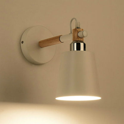 Staircase Aisle Bedside Bedroom Wall Lamp Creative Simple Background Restaurant Oblique Barrel Light, AC 220V, White, Black, Green, Pink, Blue