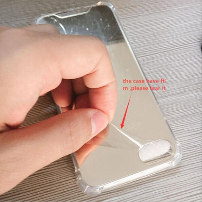 For iPhone XR Luxury Plating Mirror Acrylic TPU Case, For iPhone XR