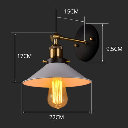 Retro Bar Aisle Staircase Balcony Engineering LED Wall Lamp, 22cm, 24cm, 26cm, 30cm