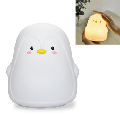Penguin Silicone Pat Night Light Children Bedside Atmosphere Lamp, Penguin White, Penguin Pink, Penguin Gray