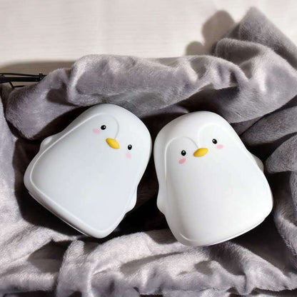 Penguin Silicone Pat Night Light Children Bedside Atmosphere Lamp, Penguin White, Penguin Pink, Penguin Gray