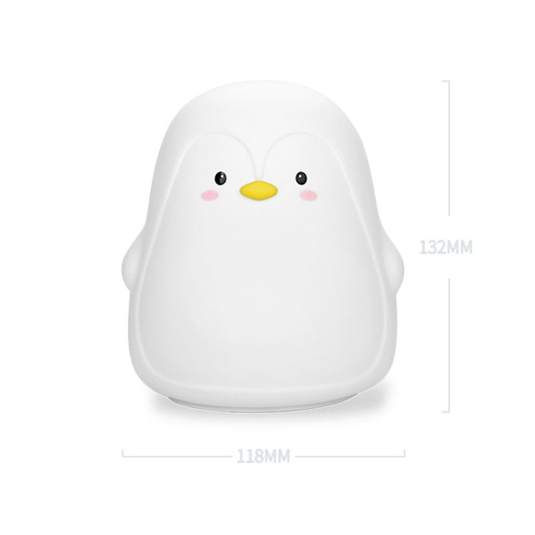 Penguin Silicone Pat Night Light Children Bedside Atmosphere Lamp, Penguin White, Penguin Pink, Penguin Gray