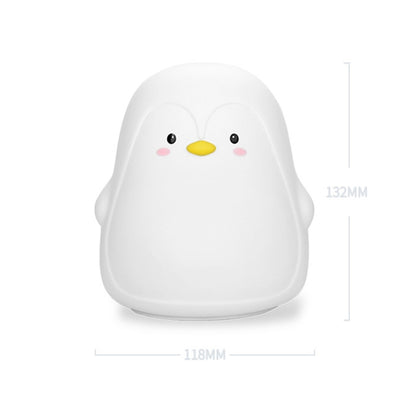 Penguin Silicone Pat Night Light Children Bedside Atmosphere Lamp, Penguin White, Penguin Pink, Penguin Gray