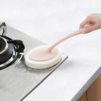 Hand-held Sponge Cleaning Tool Bathroom Ceramic Tile Kitchen Descaling Pot Brush Replaceable Sponge