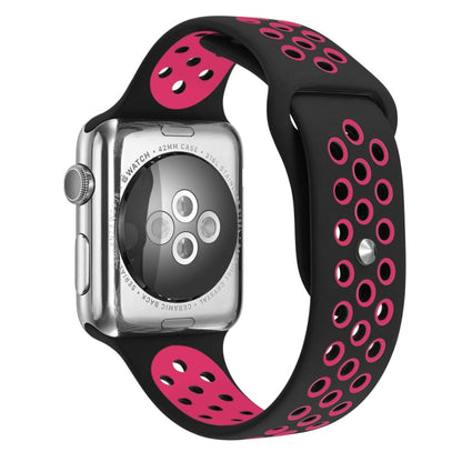 For Apple Watch Series 10 42mm / 9&8&7 41mm / SE 3&SE 2&6&SE&5&4 40mm / 3&2&1 38mm Fashionable Classical Silicone Sport Watch Band(Grey White), WA1230A, WA1230B, WA1230BG, WA1230BH, WA1230BL, WA1230BM, WA1230BR, WA1230BY, WA1230C, WA1230D, WA1230DW    ...
